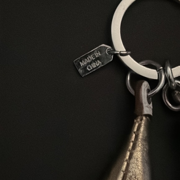 Coach Leather Champagne Bottle Fob Keychain - Picture 7 of 8